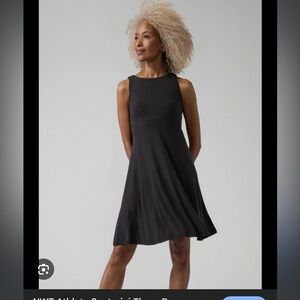 Like new- ATHLETA -Black Sleeveless Santorini Thera Dress